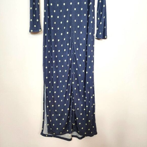 NWT Ted Baker Meegwin Ditsy Spot Jersey Midi Side Slit Stretch Dress  8-10 Or 3 - Picture 12 of 12